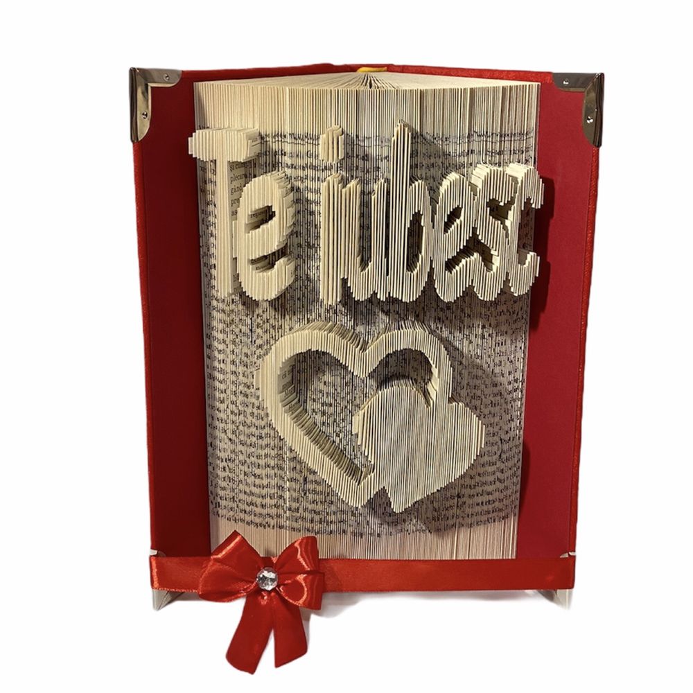 Carti sculptate personalizate - Book folding Romania