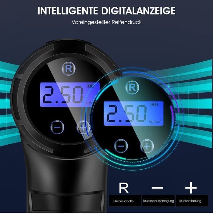 Pompă electrică de aer cu baterie de 2000 mAh