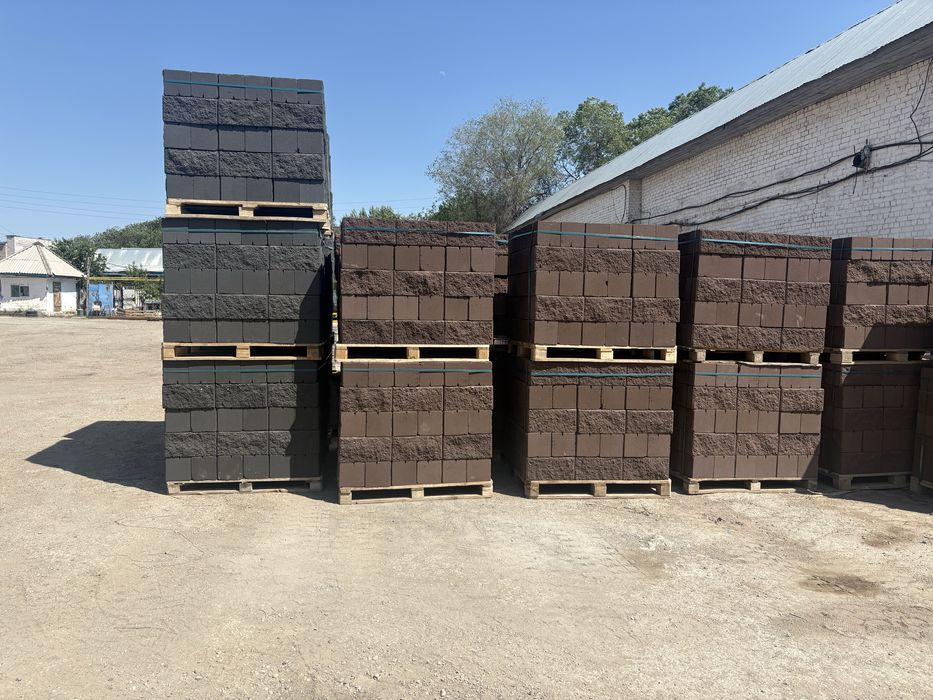 Заборные кирпич, Рванные кирпич, колотый, спринтерный, пескоблок, скц
