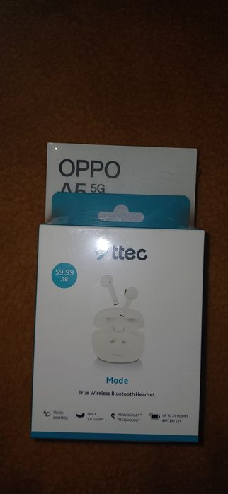 OPPO A5 5G +безжични слушалки
