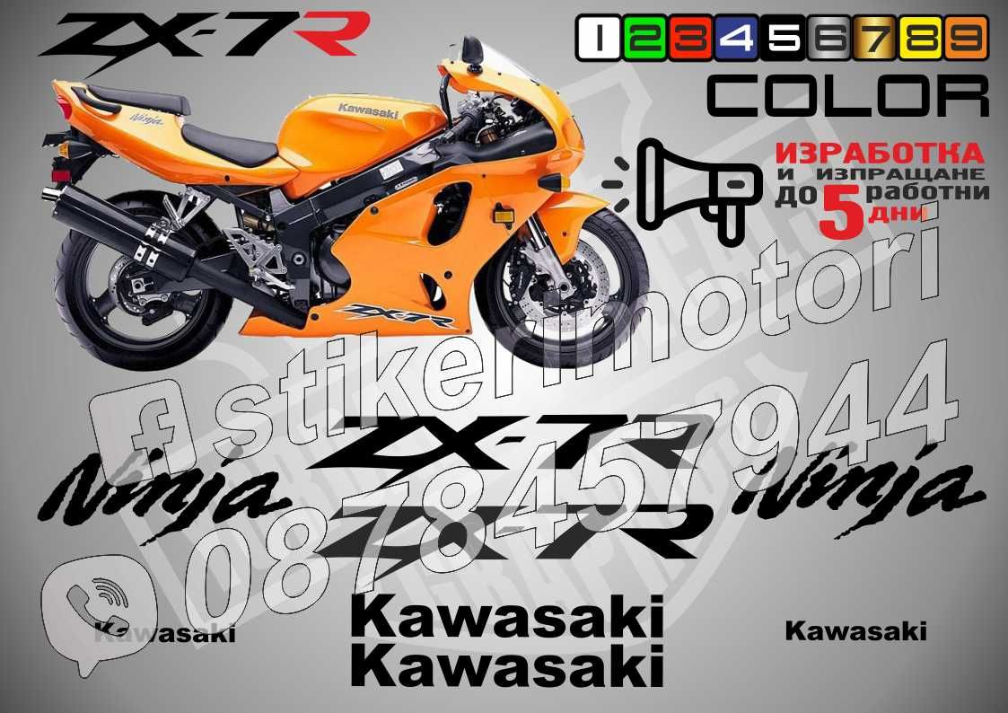 Kawasaki ZX-6R ZX-9R ZX-10R  Z600 Z750 Z800 Z900 Z100 ER-6F ER-6N ZZR