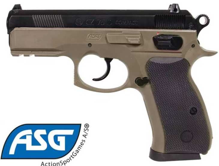 Airsoft CZ 75D ASG Две разцветки Пружинен Еърсофт