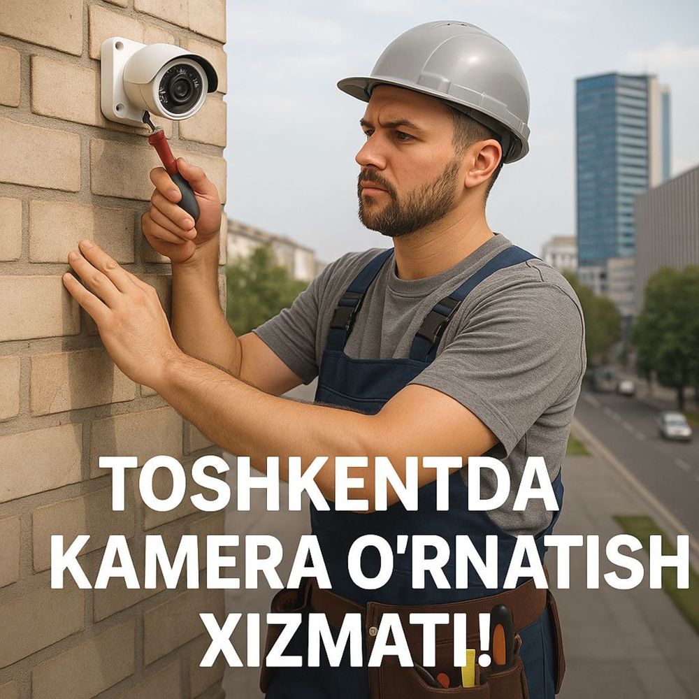Toshkentda kamera oʻrnatish xizmati!!!
