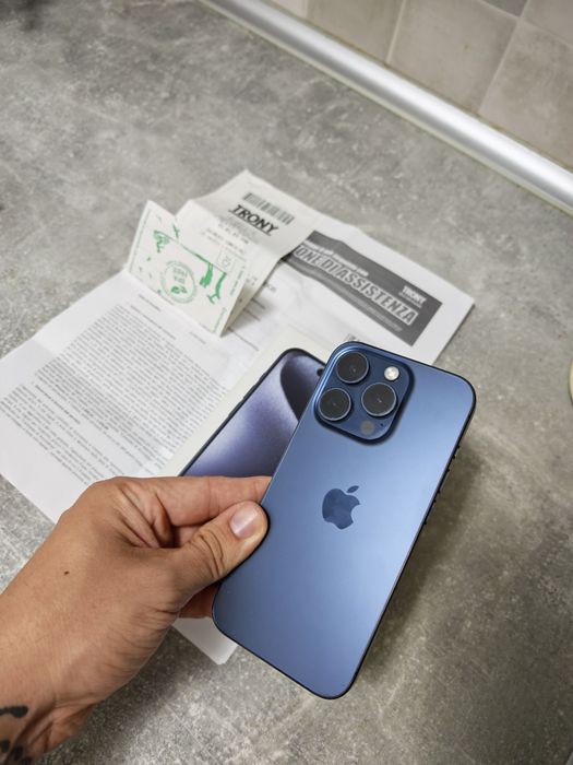 iPhone 15 Pro Blue 95%Bat Fullbox Factura Achiziție totul original