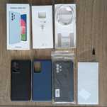 Cutie,  incarcator, folie sticla + huse Samsung Galaxy A52S