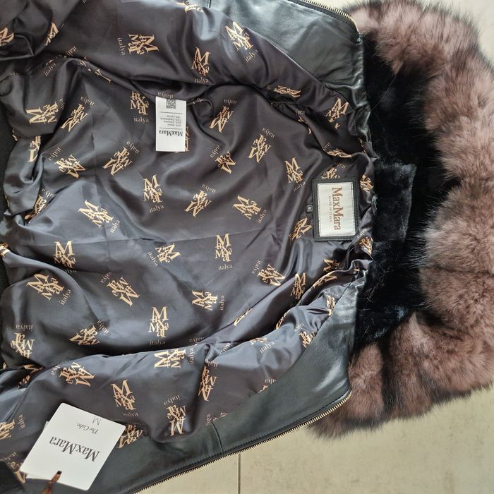 Geaca de blana naturala cu gluga