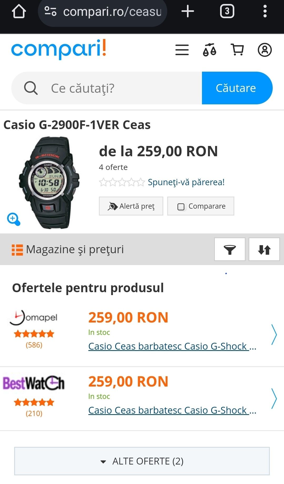 Casio G Shock  G 2900F