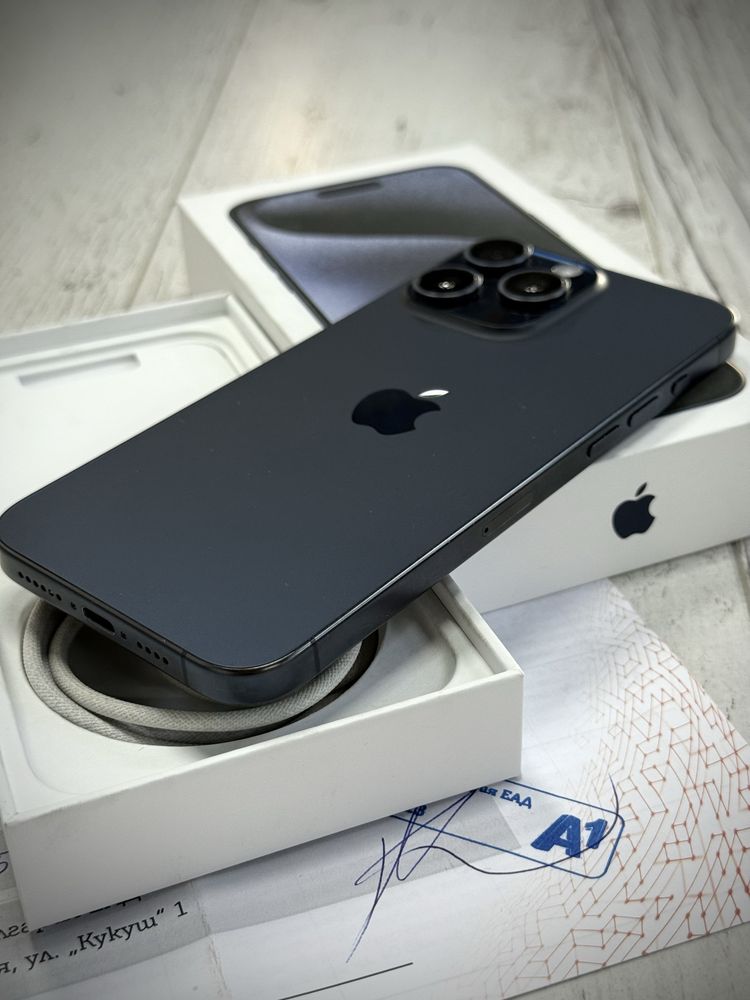 Гаранция* Iphone 15 pro max 256gb / Пълен комплект /