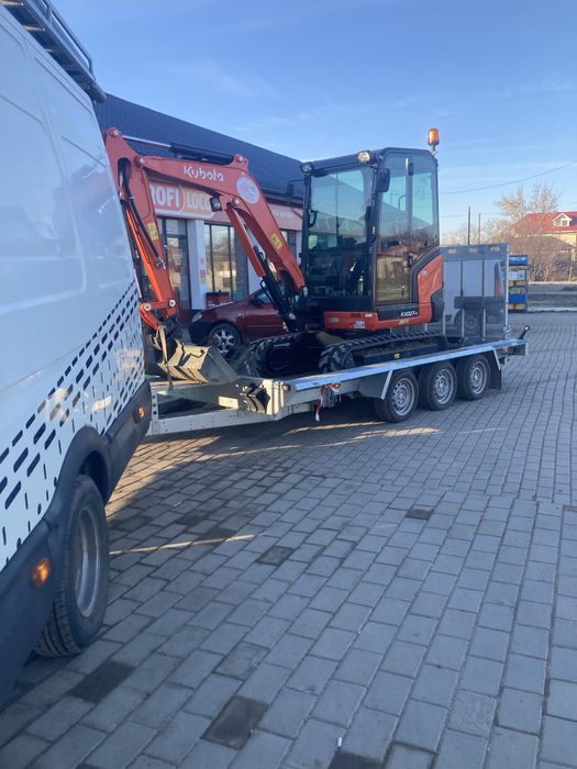 Miniexcavator de inchiriat sapaturi fundatii, beci santuri apa curent