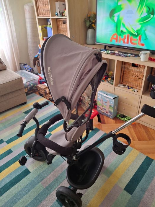 Tricicleta Baby Tiger - Gri