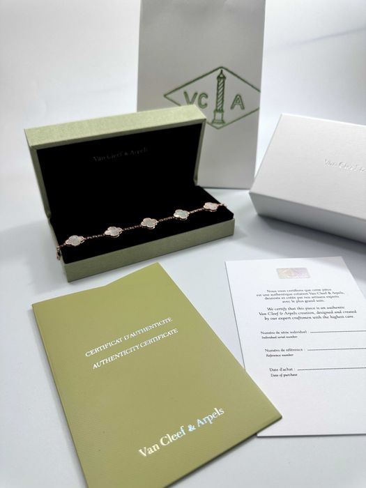 Bracelet Van Cleef & Arpels 5 motifs Rose Gold 750 Mother of Pearl