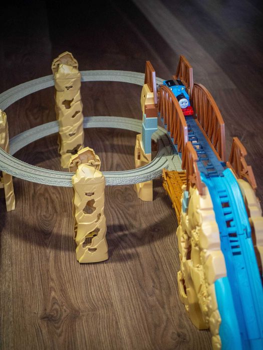 Trackmaster Thomas at Action Canyon set - Thomas and friends