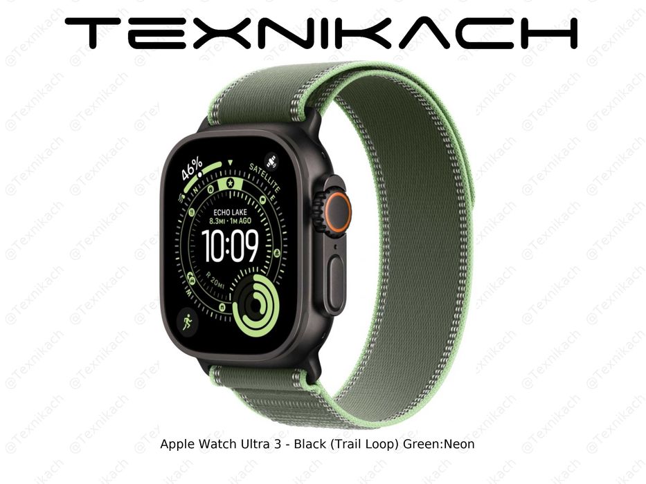 Новый • Apple Watch Ultra 3 - Black (Trail Loop)  • Доставка