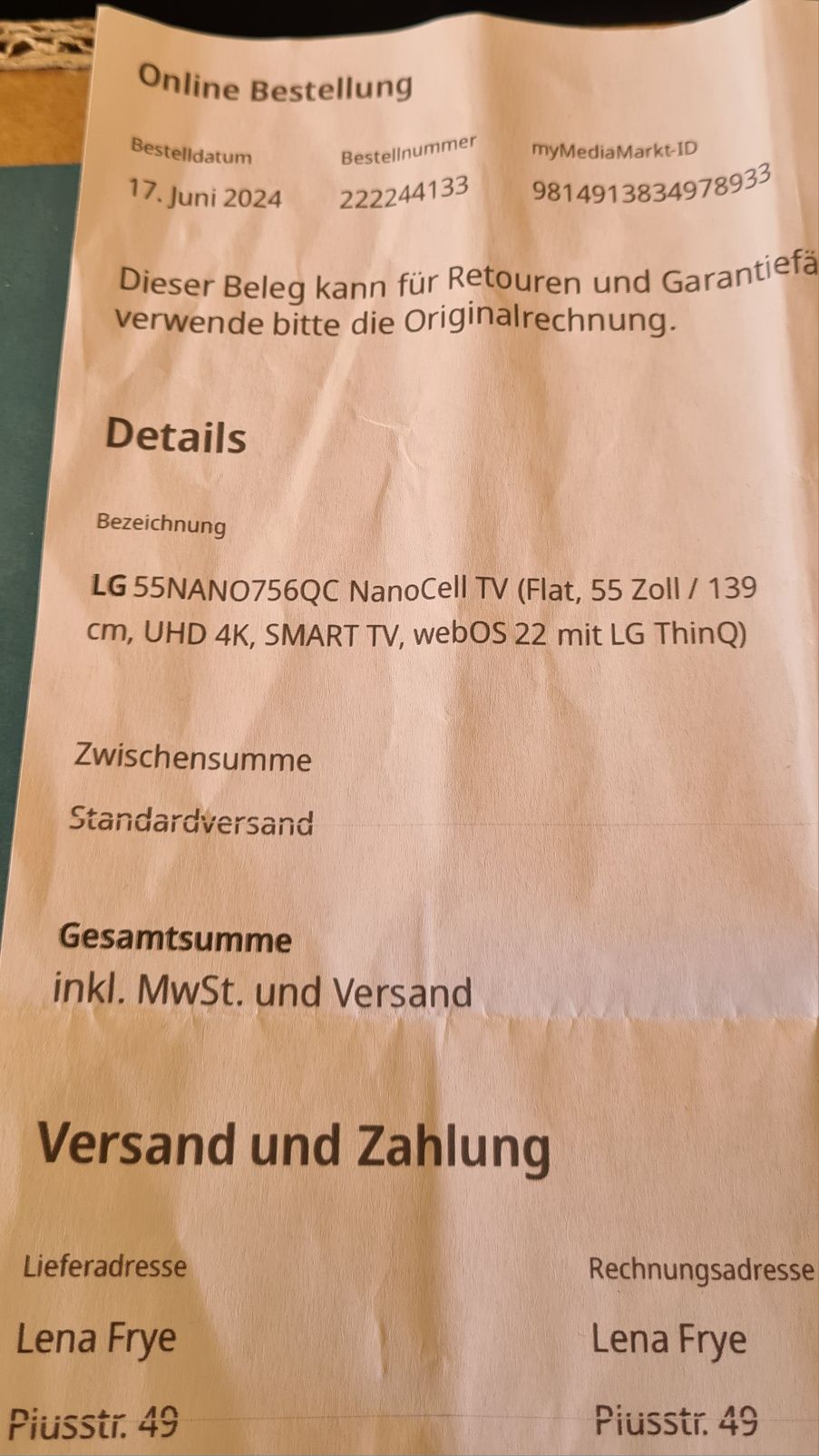 LG 55NANO756QC- 4K,UltraHD, Smart, WiFi, LED