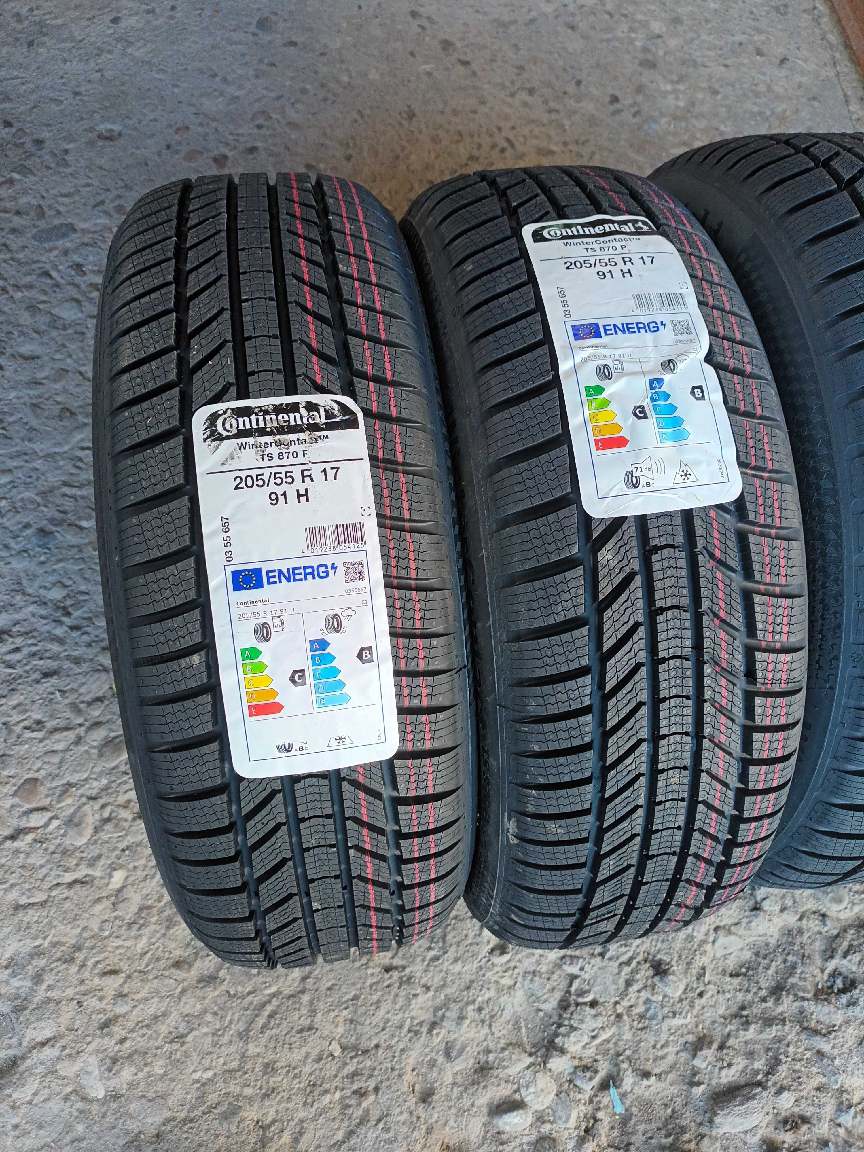 4 Нови зимни гуми 205/55 R17 Continental WinterContact TS870P 91H M+S