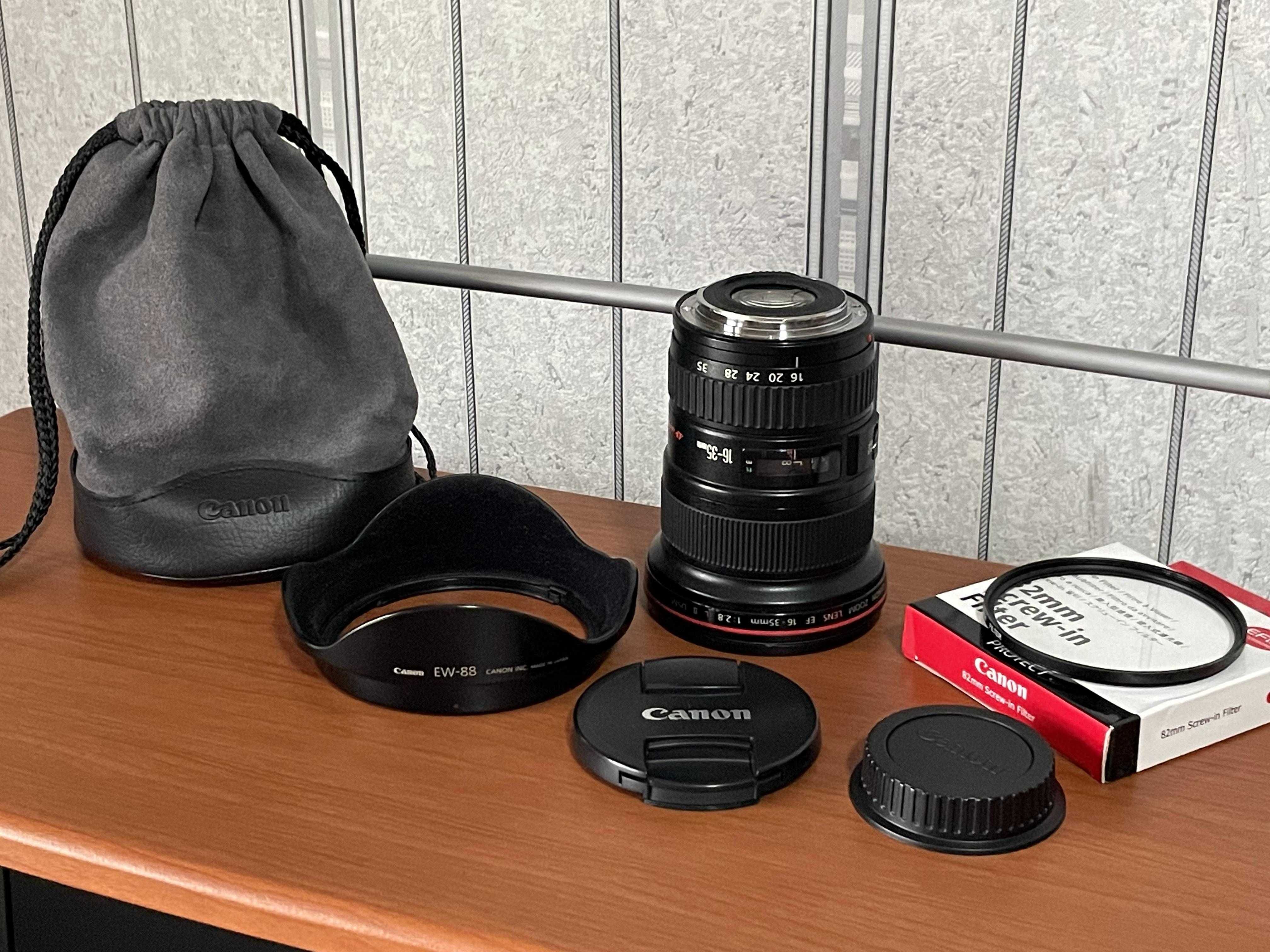 Объективы Canon EF 17-40mm f/4.0L USM и Canon EF 16-35mm f/2.8L II USM