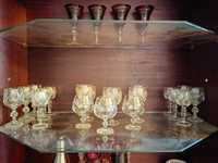 кристални чаши за вино и ракия