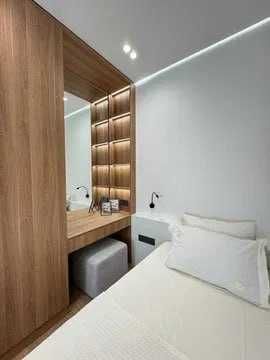 Sayram Tower 1в2, 4/10, 43м2 , упакованная новая Хай-Тек минимализм!!