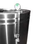 Butoi (cisternă) INOX cu capac flotant 350 L cu camera din silicon