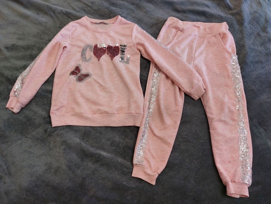 Спортивный костюм, хлопок 100%, платья красивые, штаны теплые