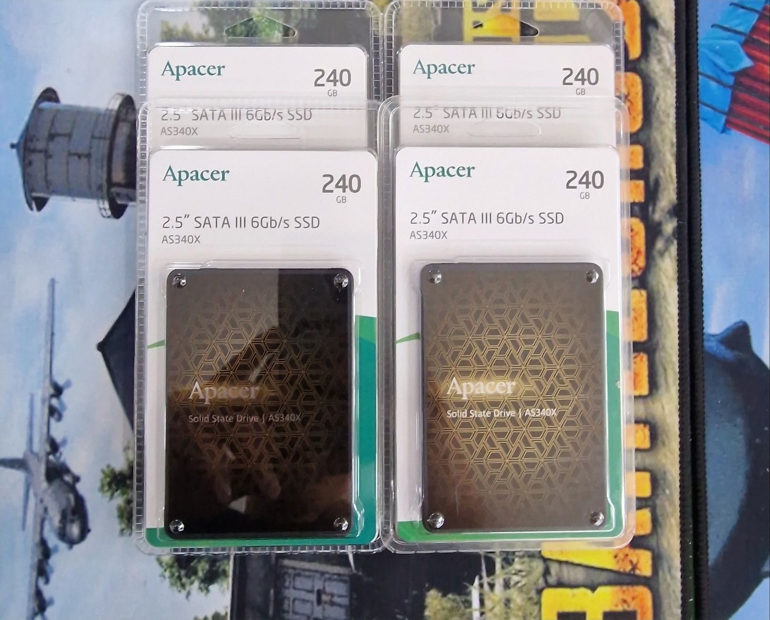 SSD накопители разного объёма памяти