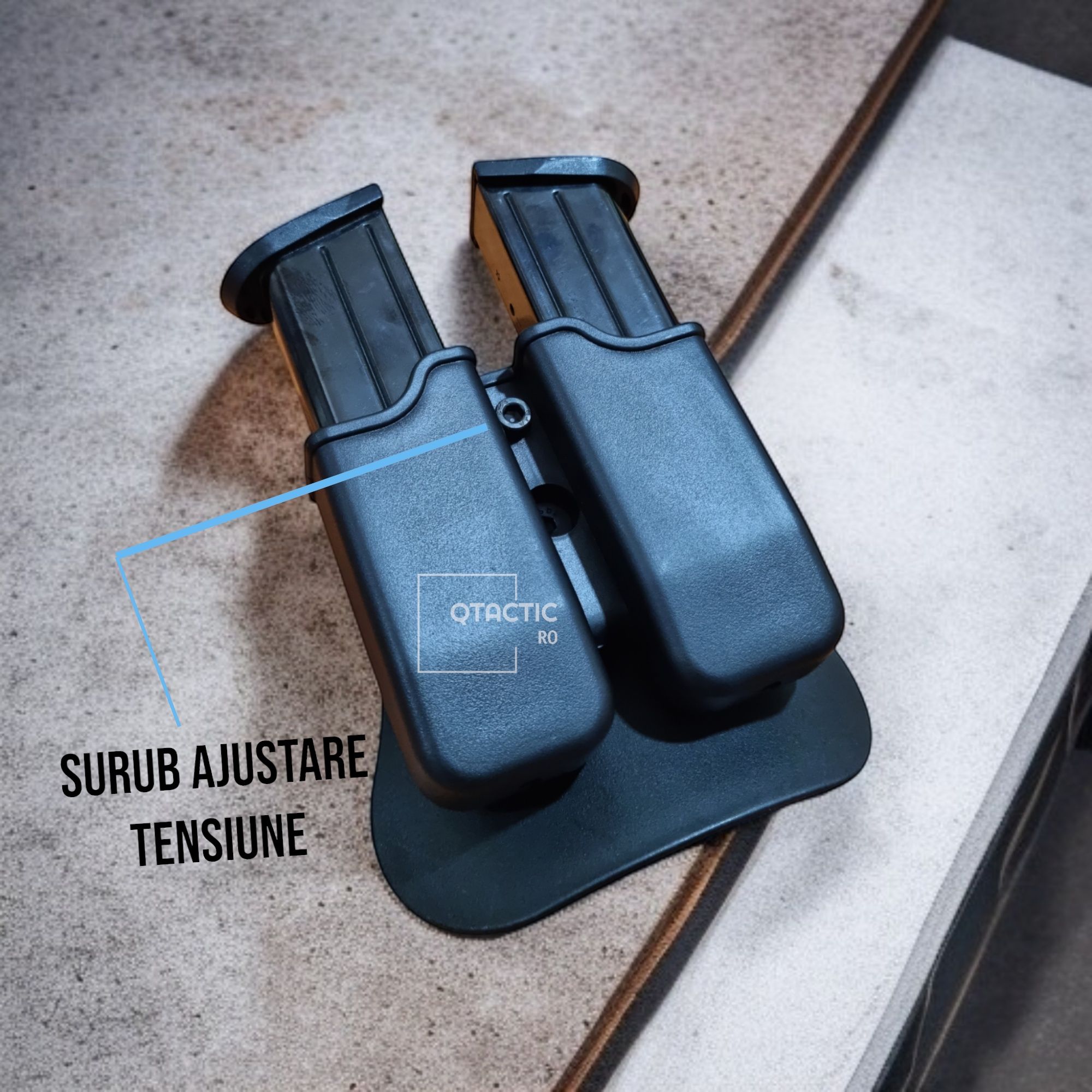 Toc/ Port incarcator dublu Beretta PX Storm, Glock , CZ, reglabl
