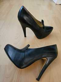 Pantofi stiletto, nine west, piele naturala, tocuri de 10 cm,