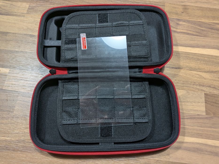 Husa de protectie si folie de sticla nintendo switch/oled