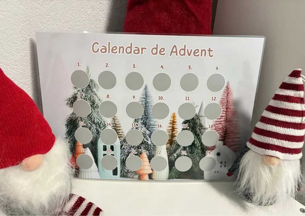 Calendar de Advent răzuibil pentru copii