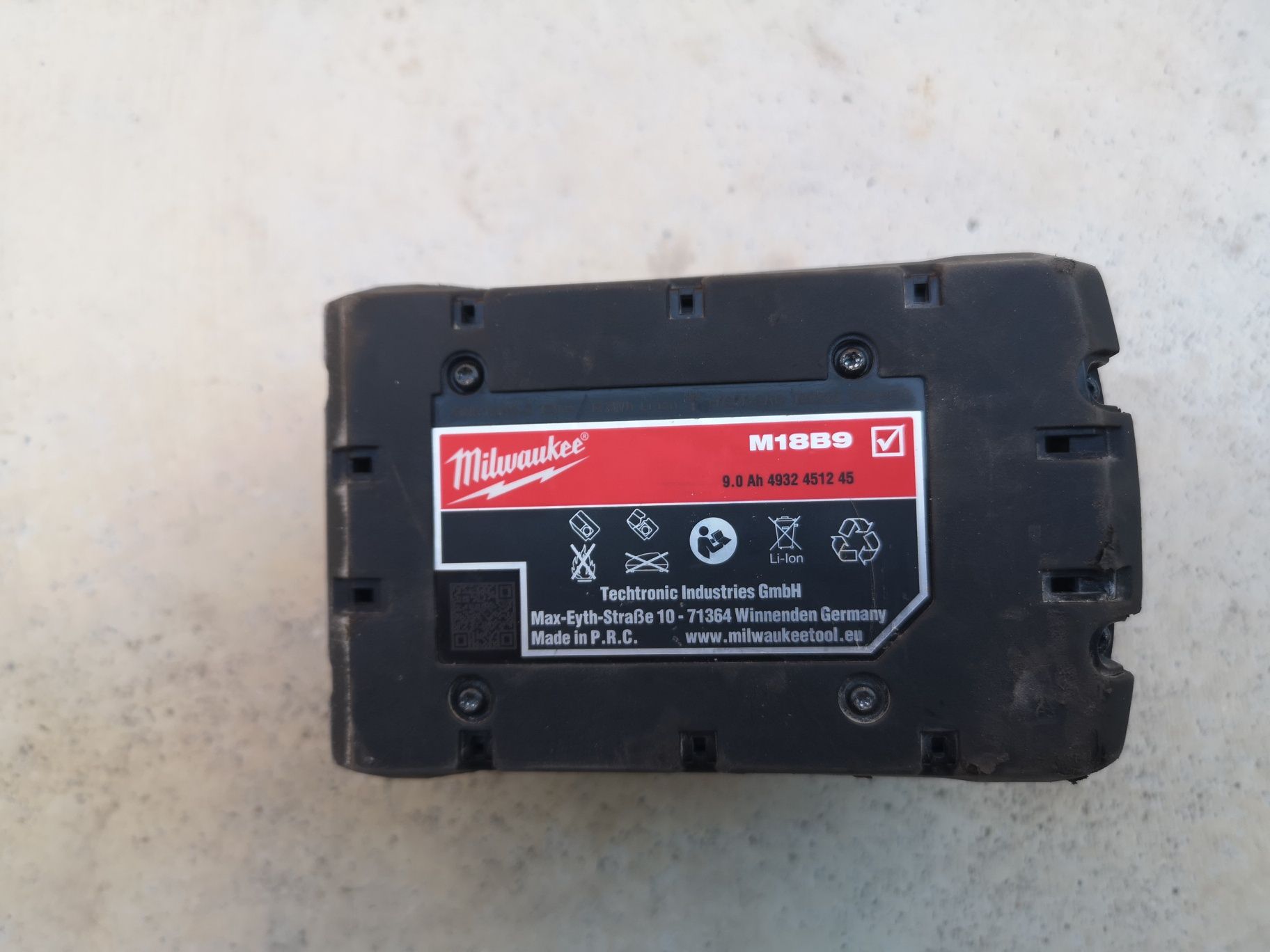 Milwaukee 9ah батерия