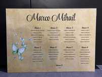 Opis nunta botez, panou/placa primire invitati