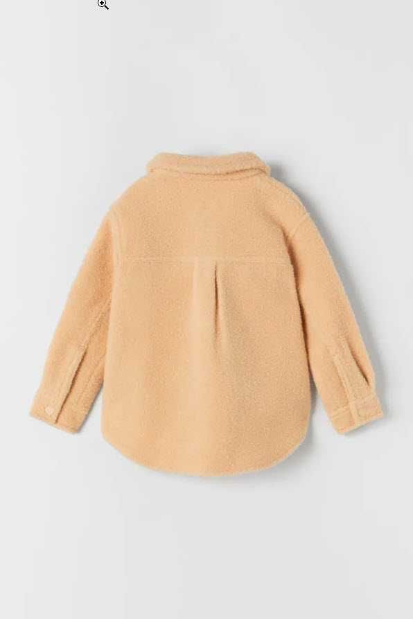 Zara каракулеста дебела връхна риза-яке, размер 140 см.