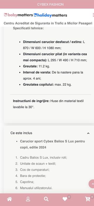 Carucior Cybex  Balios S Lux