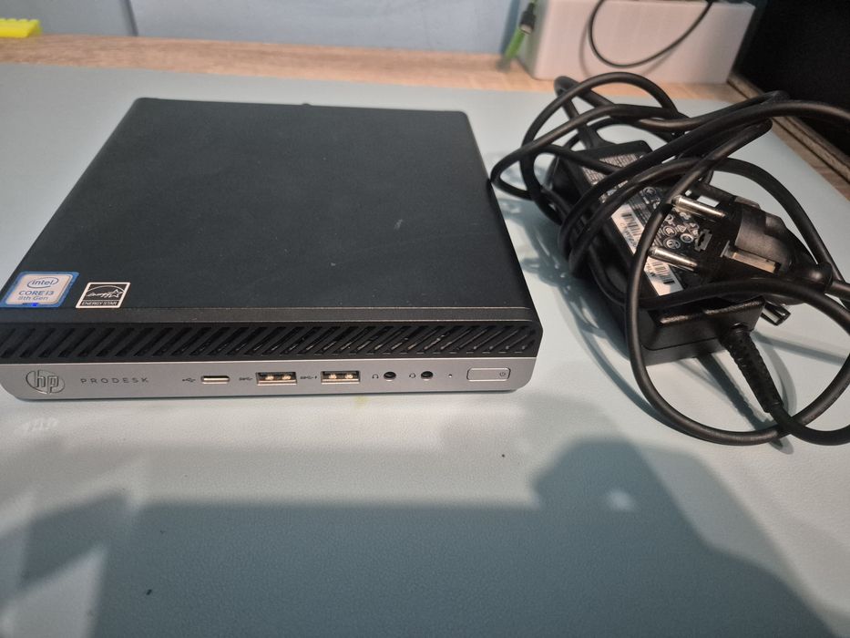 Mini pc hp prodesk 600 g4 + alimentator