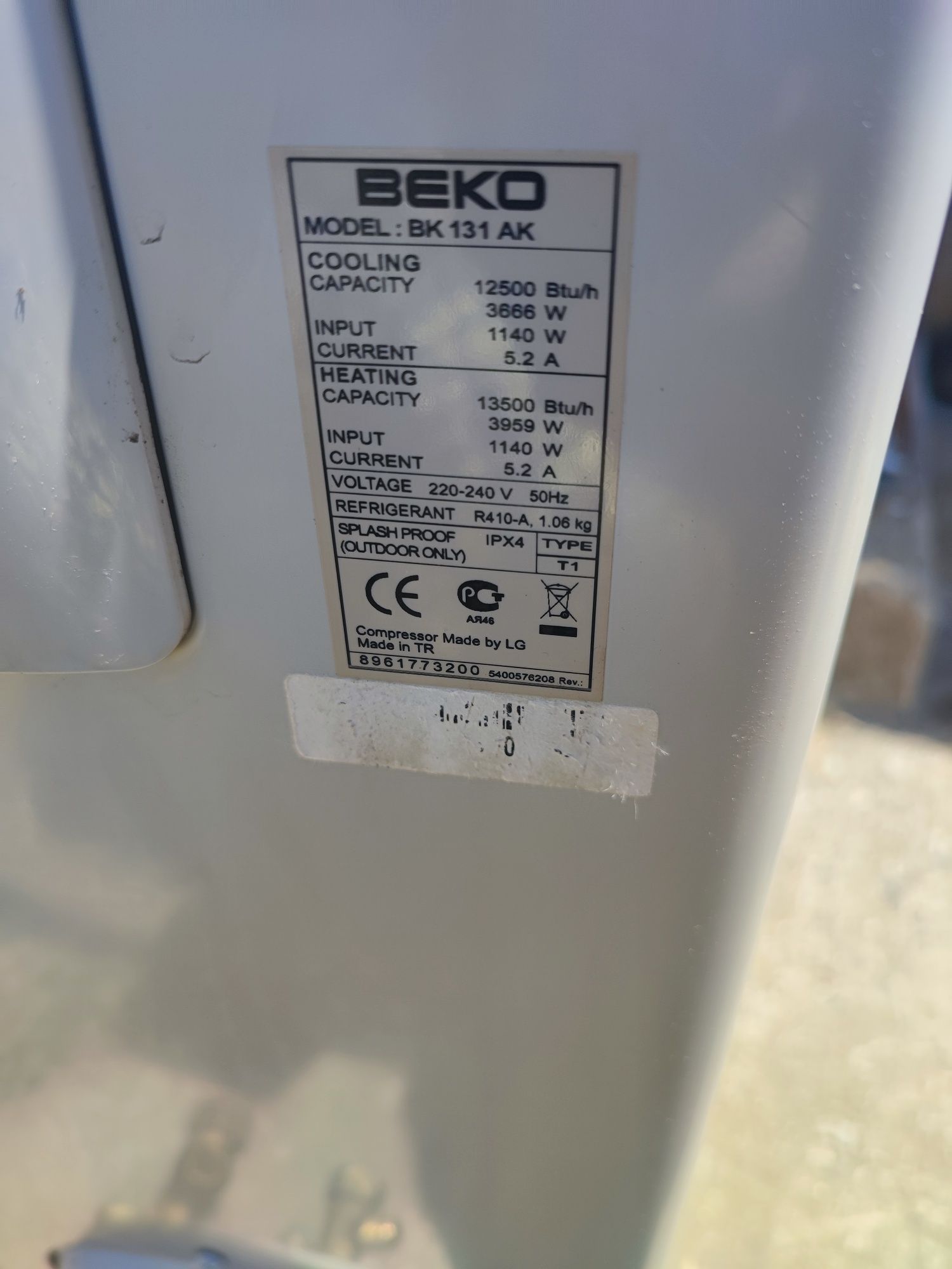 Климатик BEKO. Използван.