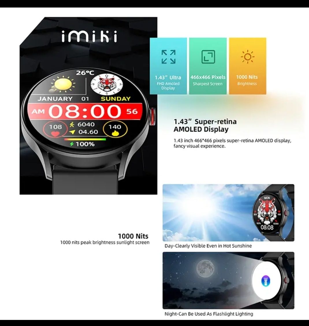 Smart watch TG 1 imiki
