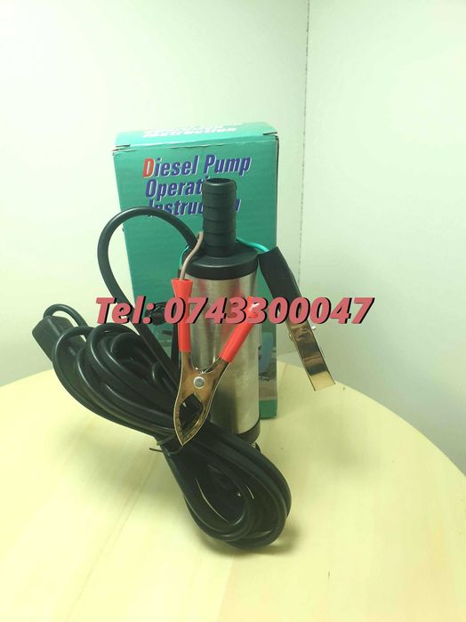 Pompa Submersibila Transfer Orice Lichid Vin Motorina 12lminut 12v