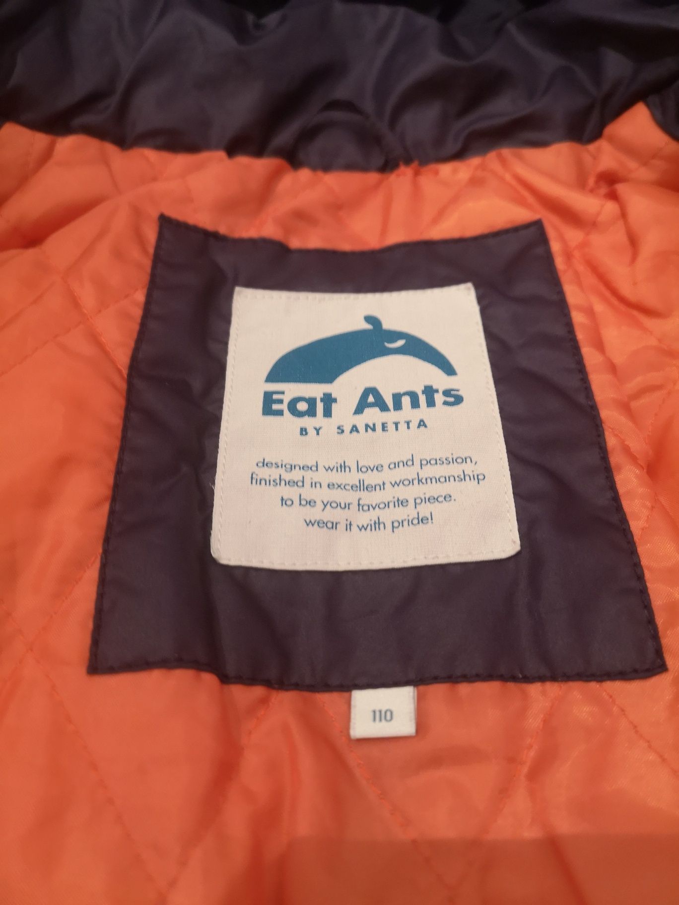 Geaca Eat Ants by Sanetta matlasata pt fetite 4-5 ani, 110 cm