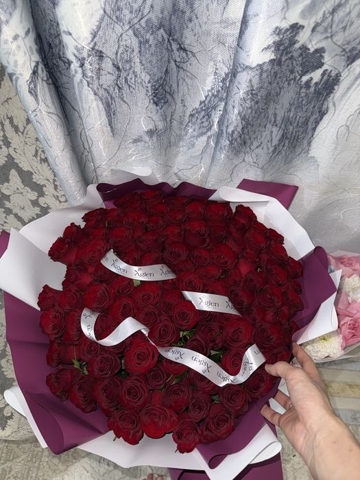 Букет 101 Роза 75см