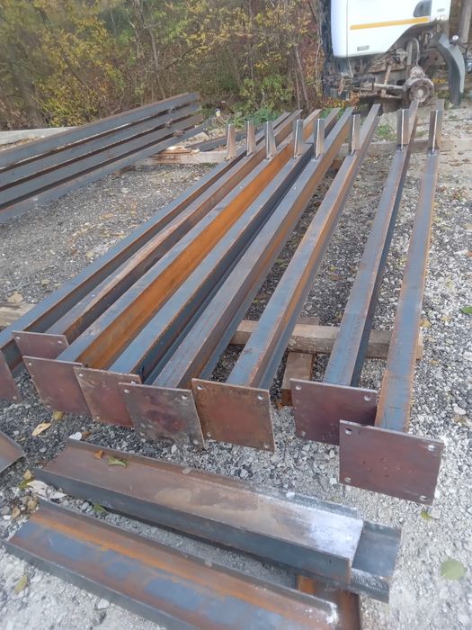 Vând hală metalică 8 m lățime cu 15 m lungime cu 4 m înălțime din prof