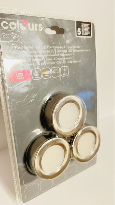 Spoturi LED Noi 3 bucati pentru mobilier Lemn 150lumeni fiecare