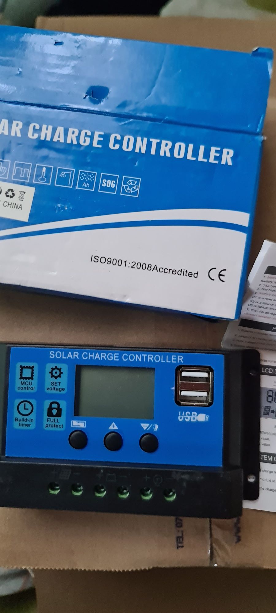 Controler solar 12 24 30ah