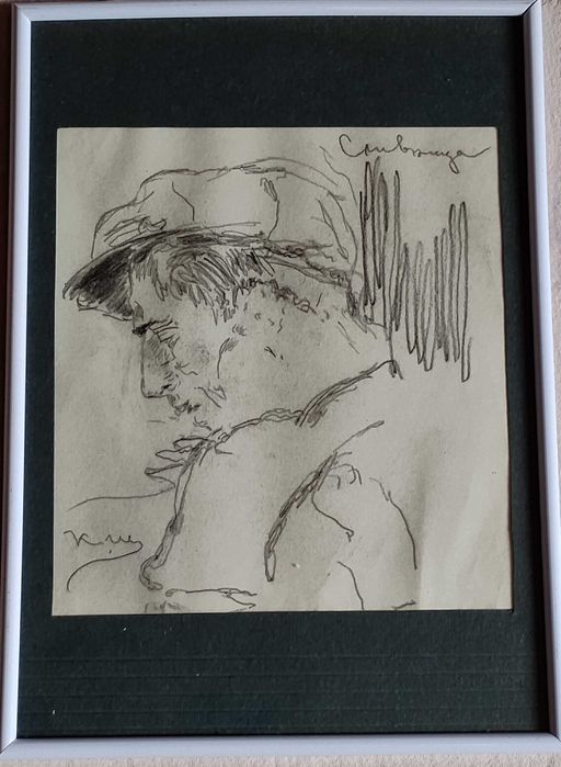 Стара графика . Портрет .