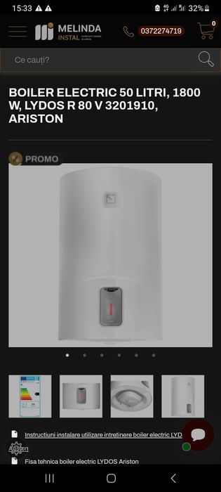 Boiler electric Ariston Lydos