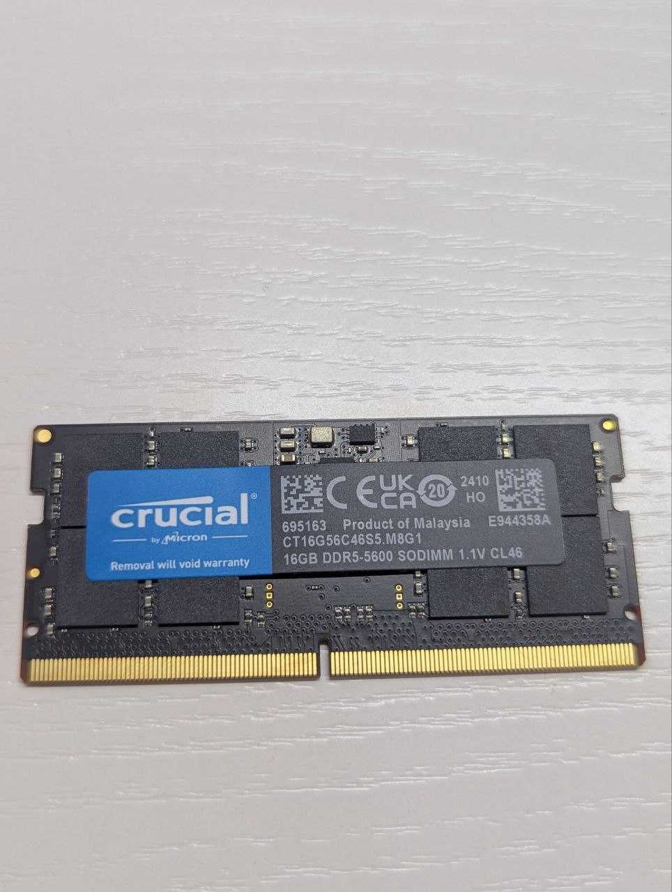 Продам новую оперативную память DDR5 16GB