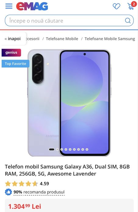 Samsung A32 5G cu incarcator folie si husa
