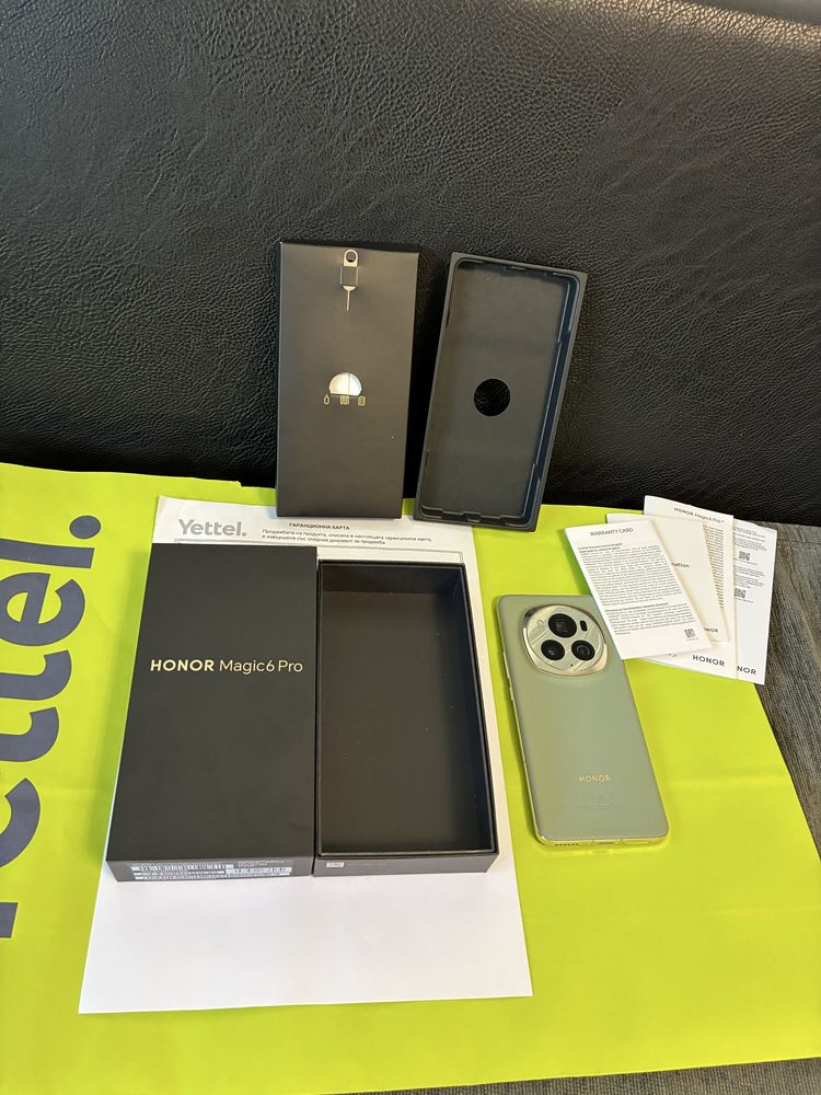 КАТО НОВ 512GB Honor Magic 6 Pro Yettel Гаранция 2027г. Green