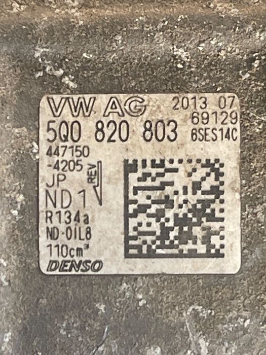 Compresor Ac Skoda Rapid Ii Nh3 2012 - >, Volkswagen Golf Vii 5G1, Be