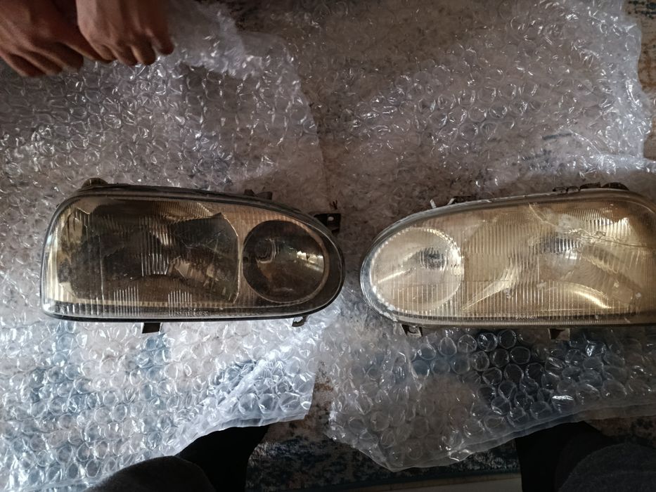 Гольф3 фары в среднем состоянии