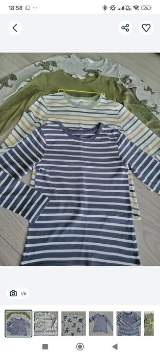 Lot 4 bluze copii H&M 122-128 cm